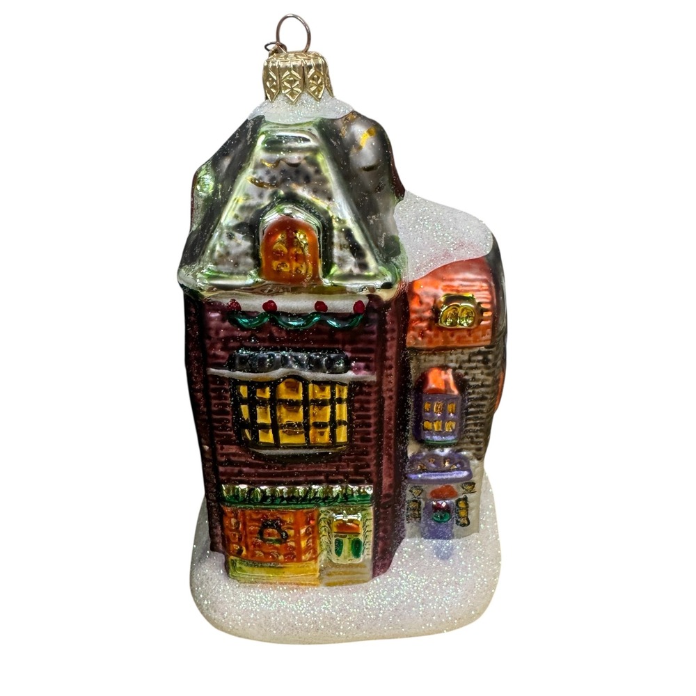 Night Before Christmas In The City Dorothy's Dress Shop Glass Ornament Boxed